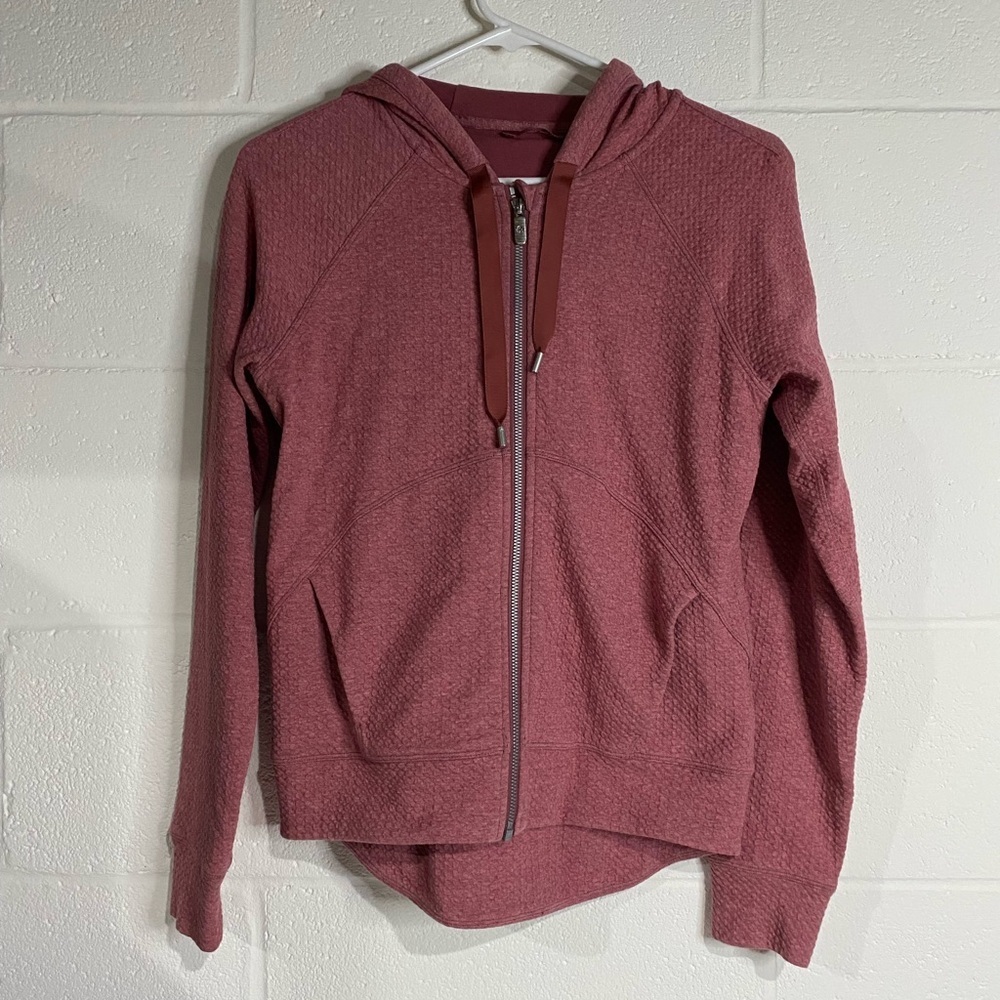 Lululemon Athletic Rose Pink Zip Hoodie (S) Catch a moment
